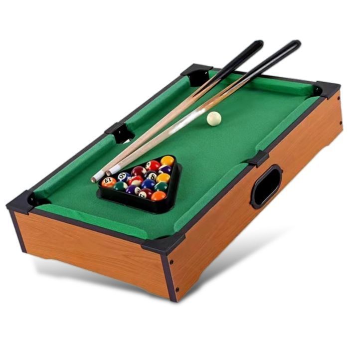 Mini Table de Billard Américain - Revêtement Feutrine Vert - 2 Queues, 16  Boules, Triangle et Craie - 51 x 34 x 9.5 cm - Cdiscount Jeux - Jouets