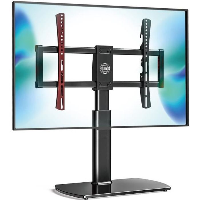 FITUEYES Meuble Télé Pied Support TV Pivotant pour Télé LED