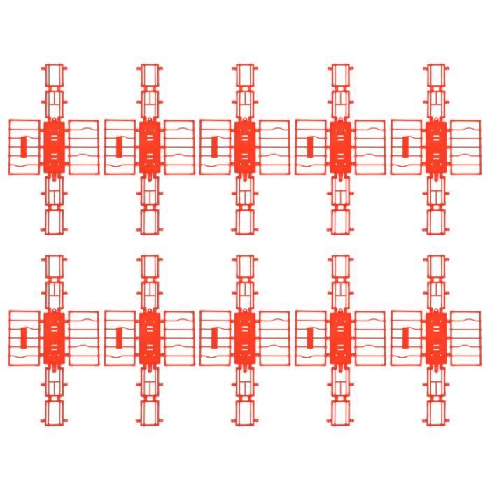 Schleich Farm World TOYMANY Lot De 24 Accessoires De Clôture Pour Cheval - Jouets De Clôture En Plastique Pour Ferme, Grange, Paddock, écurie Ou Animaux De La Ferme - Figurines De Chevaux
