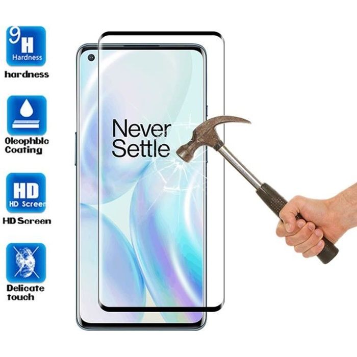 1 PCS Pour OnePlus 8 Protecteur d'écran, Couverture Complète HD Transparent Verre Trempé Protection Film OnePlus 8 (6.55\