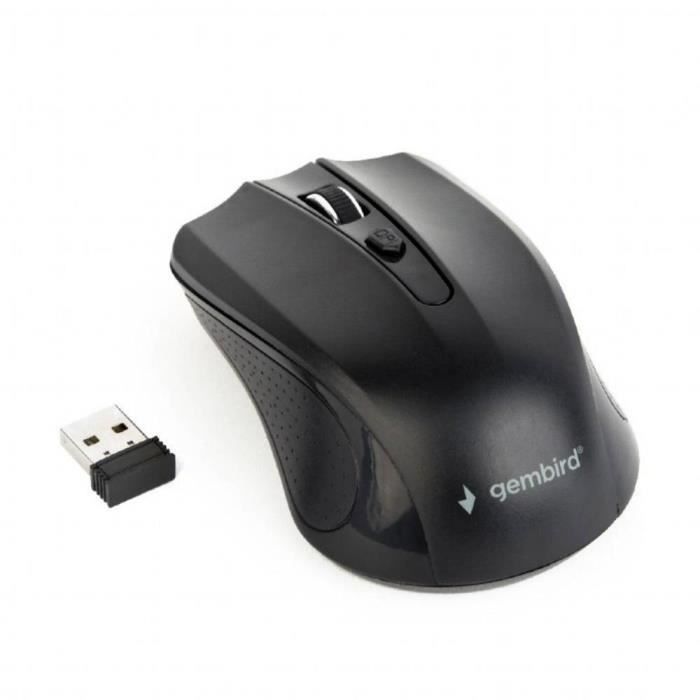 Souris sans fil – GEMBIRD – MUSW-4B-04 – Optique – 4 boutons – 24 GHz – Noir
