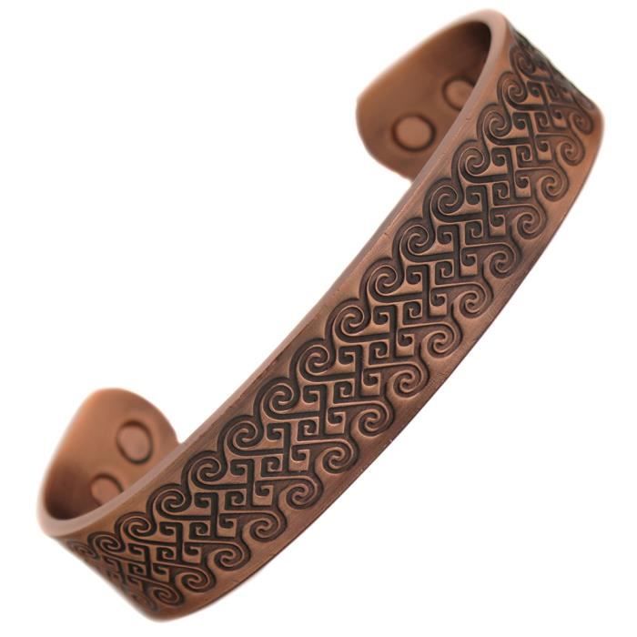 Bracelet Antidouleur En Cuivre Avec 6 Aimants Surpuissants - Neuf - Bien-être Et Relaxation