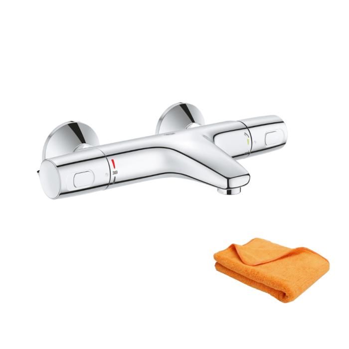 Grohe Mitigeur bain douche thermostatique Precision Trend + microfibre