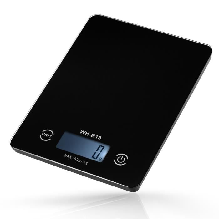 1g alimentaire D2I5 écran LCD Digital électronique Balance avec bol 5kg