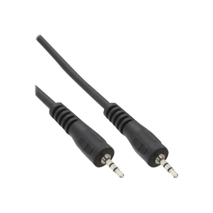 InLine Câble audio jack micro stéréo (M) pour jack micro stéréo (M) 1 m