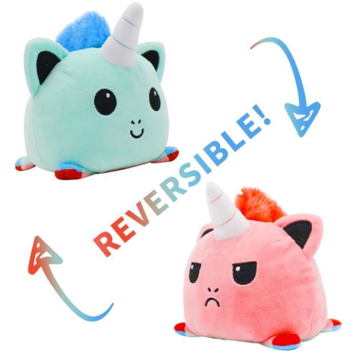 Poupee Mignonne Licorne Double Face Flip Jouet En Peluche Poupee D Animaux Reversible Cadeaux Noel Pour Enfants Bleu Et Rose Cdiscount Puericulture Eveil Bebe