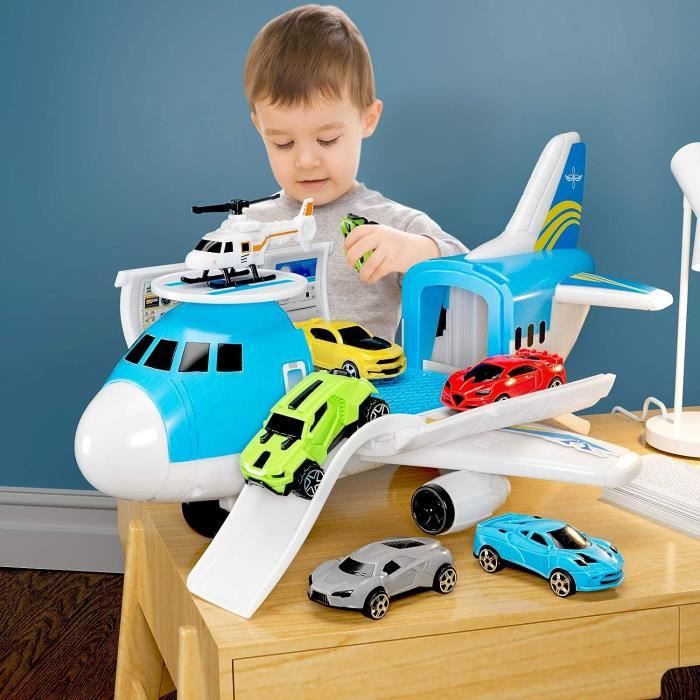 Voiture Enfant 3 4 5 Ans, Avion Jouet, Avions Jouets Transporteur de  Voiture Ensemble ducatifs Cadeau - Cdiscount Jeux - Jouets