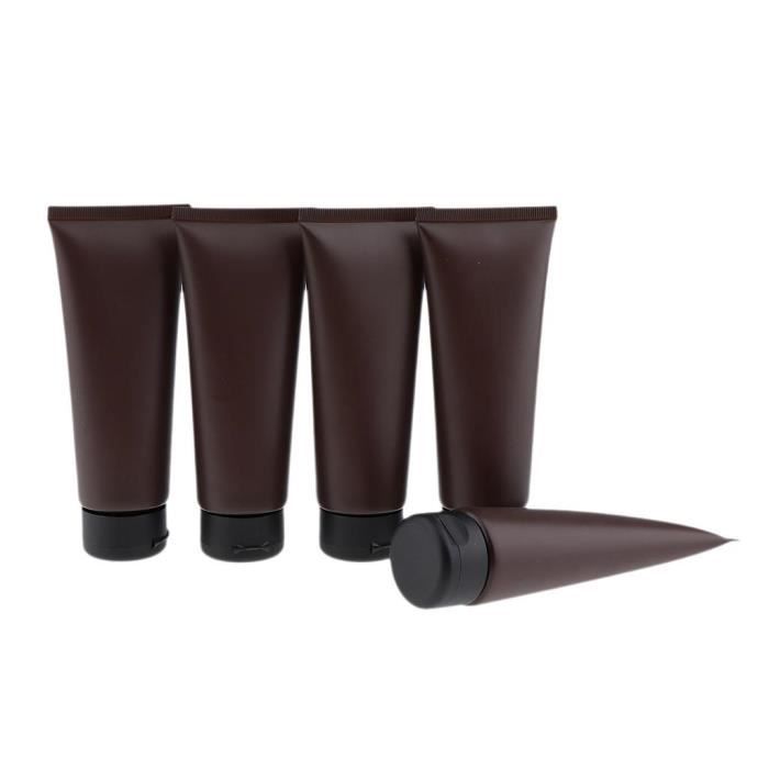 Lot De 5 Bouteilles De Pompe De Lotion En Plastique Rechargeables Vides