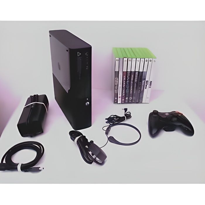 console xbox 360 slim 250 giga + 10 jeux