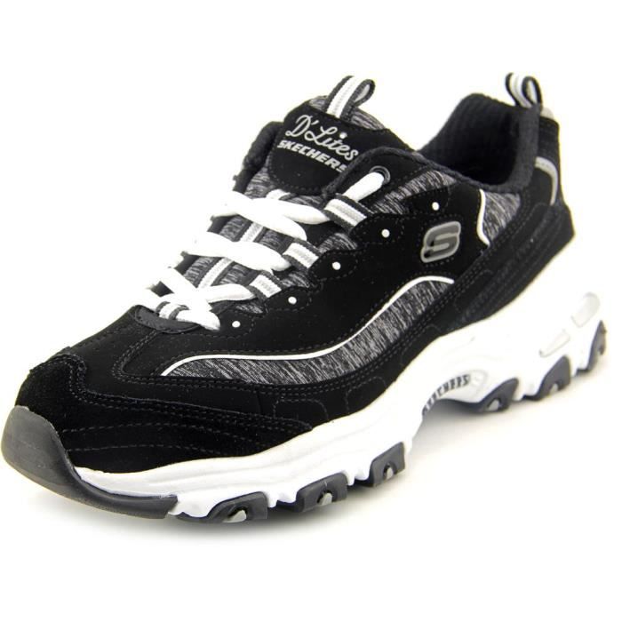 skechers d'lites femme or