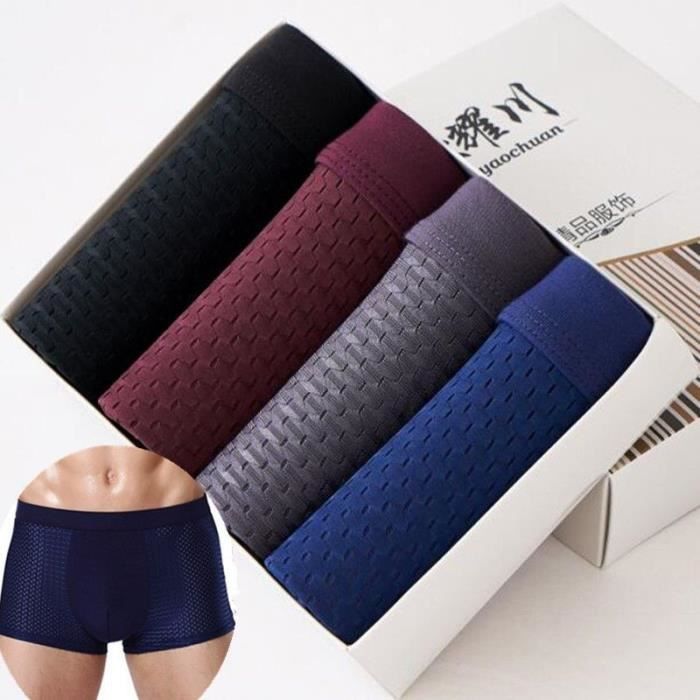 OEIOEI Dédardeurs Homme En Bambou - Lot De 3 - Respirants, Confortables, Sans étiquettes - Noir, Blanc, Gris - 8