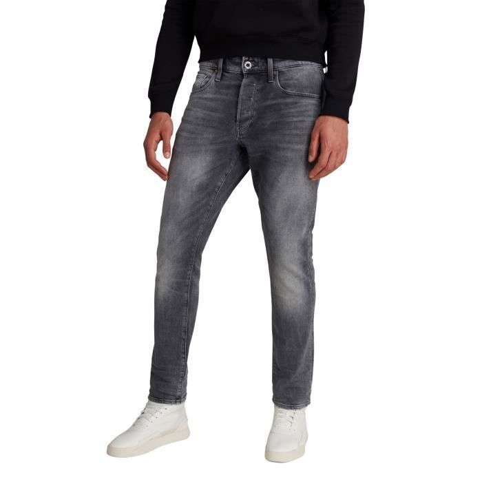 Jeans droit conique G-Star 3301 - gris