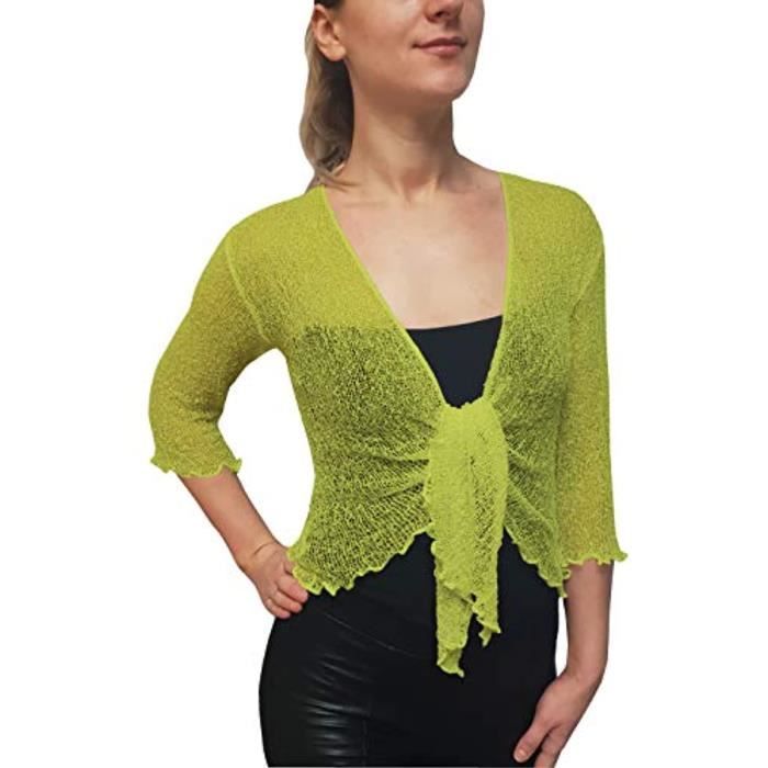 Ladies Women Tie Mesh Crochet Bali Shrug Bolero Cardigan – Texture Online