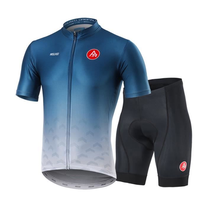 Maillot de Cyclisme Route Homme Respirant et Confortable Dark