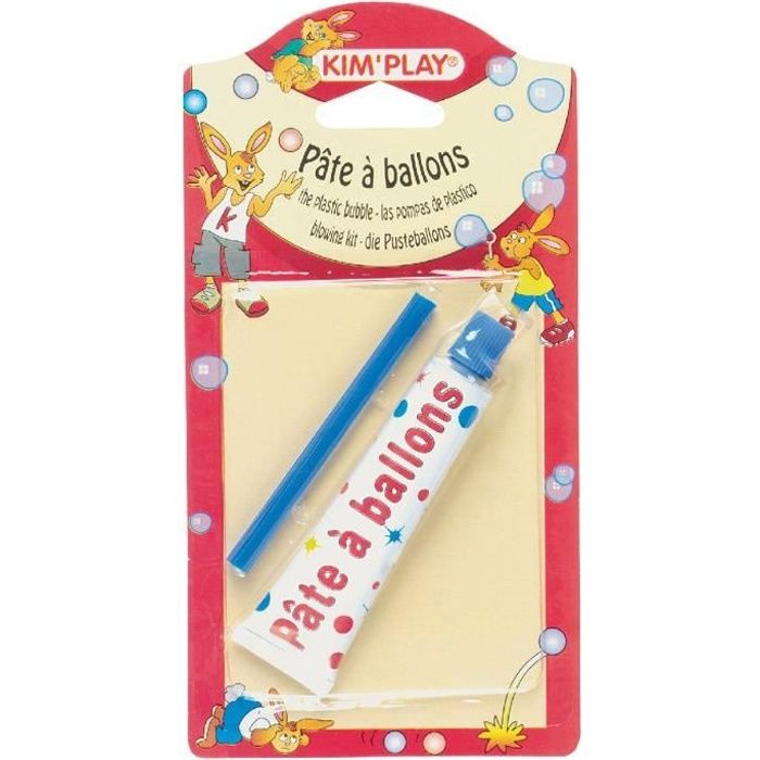 Kim'Play - Pate A Ballon + Pipette 17 x 7,8 x 0,8 cm - Couleur aléatoire