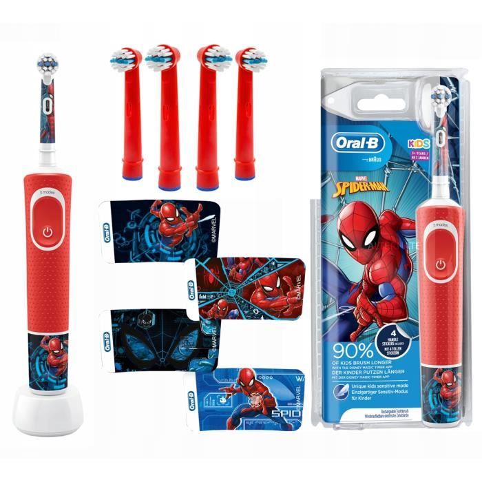 Brosse à dents électrique Oral-B Vitality 100 SpiderMan avec accessoires