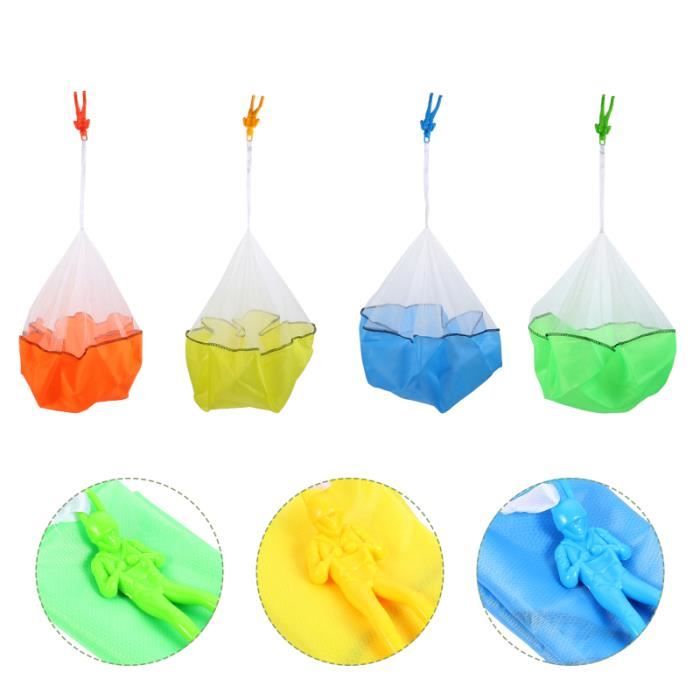 6 Pièces Parachute Jouets Léger Main Lancer Soldat Pour Enfants