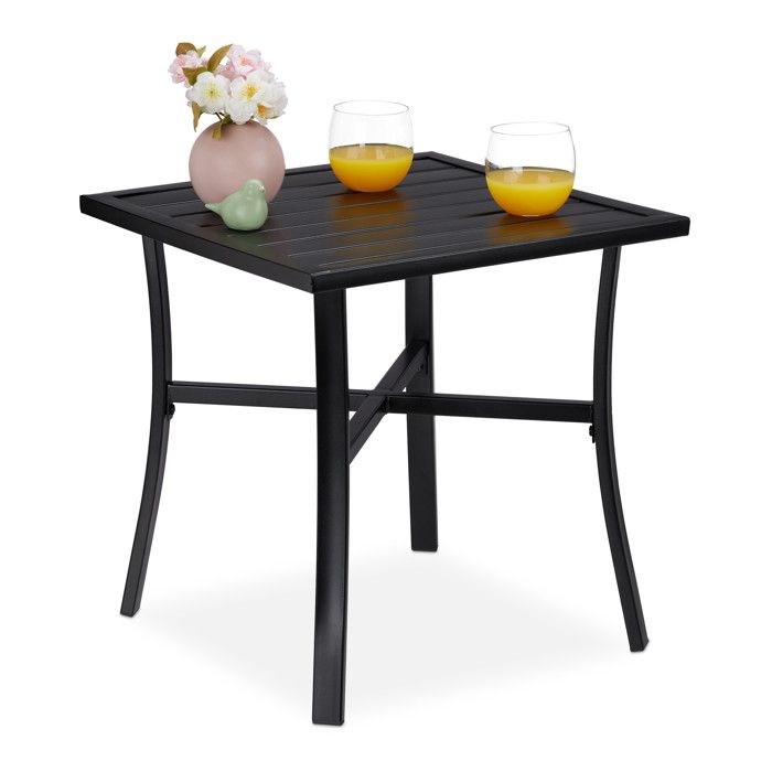 Relaxdays Table de Jardin Pliante, HxLxP