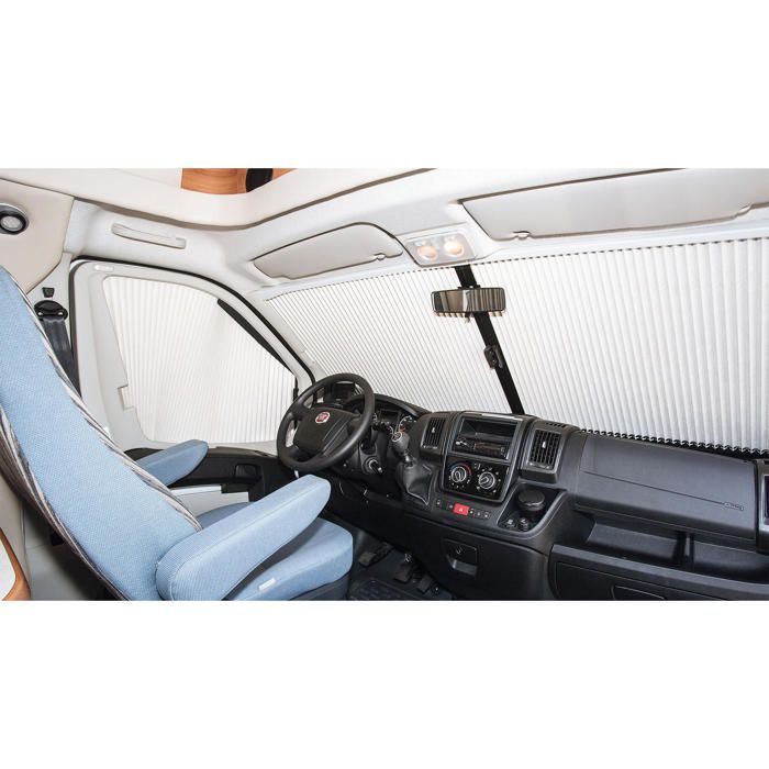Pare-soleil Fiat Ducato 3 Pièces - Occultant 99% - Isolation Thermique - Noir