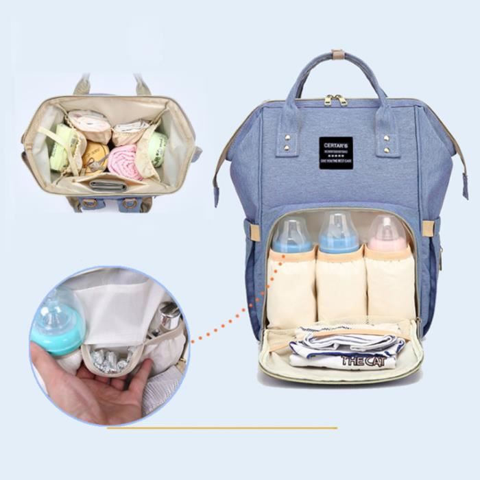 Sacs à Dos à Langer Pour Bébé Sac de Voyage, Sac à Couches Multifonction  Imperméable Oxford Sacs Isolés Isotherme, Grand Capacité - Cdiscount  Puériculture & Eveil bébé