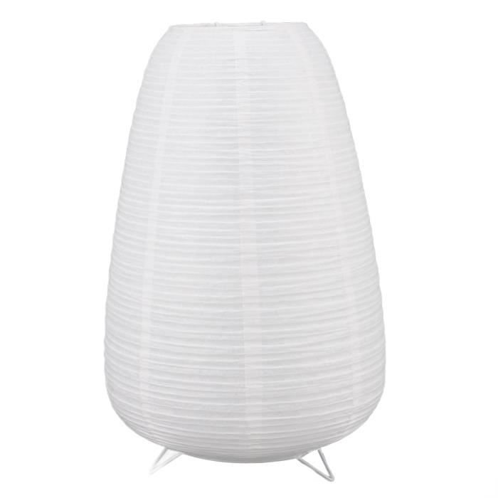 Lampe en papier de table - Tbest - Moderne - Éclairage intérieur - Interrupteur ON/OFF - Ambiance chaleureuse