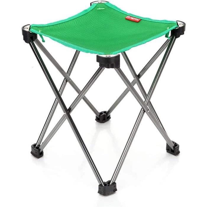 Lot de 2 Tabourets Pliant Camping Pliable, Chaise Pliable Tabouret