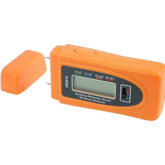 Testeur D'Humidité LCD HOMSFOU Pour Bois Maçonnerie - Détecteur Précis Avec Affichage Éclairé