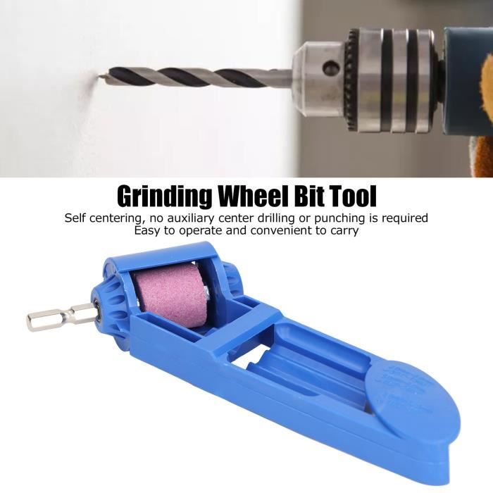 Affûteuse Foret Jectse - Électrique, Meule Corindon, Pour Mèches Jardinage, Outillage Bricolage