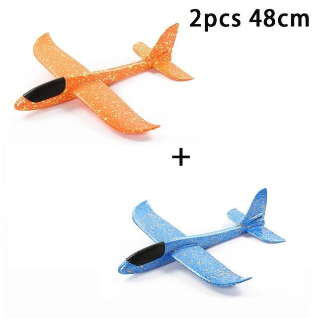 Avion Jouet En Mousse - Planeur 48 Cm - Léger Durable - Extérieur - Cadeau Anniversaire Enfant