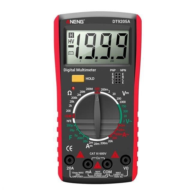 TMISHION Compteur de résistance numérique Testeur de Résistance de