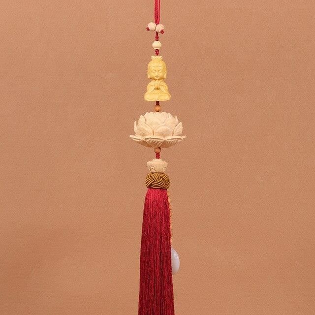PH PandaHall - 4 Breloques Soleil Pour Rétroviseur Avec Cristaux - Déco Voiture Boho Chic - Longueur 16.5 Cm