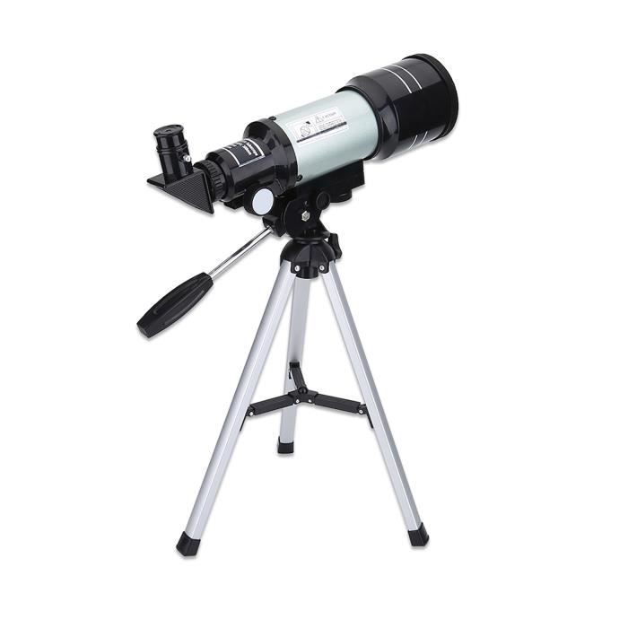 Télescope Astronomique Pour Enfants Débutants - 50 Mm, Grossissement 20X-40X, Avec Trépied Et 3 Oculaires (43x31x41 Cm)