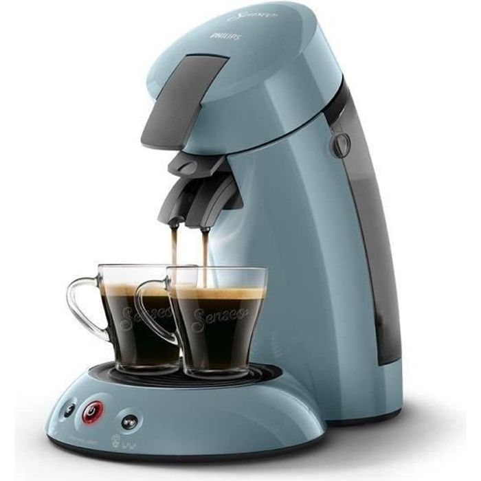 Machine a cafe dosette SENSEO ORGINAL Philips HD6553 21 Booster d aromes Crema plus 1 ou 2 tasses Bleu Gris Cdiscount Electromenager