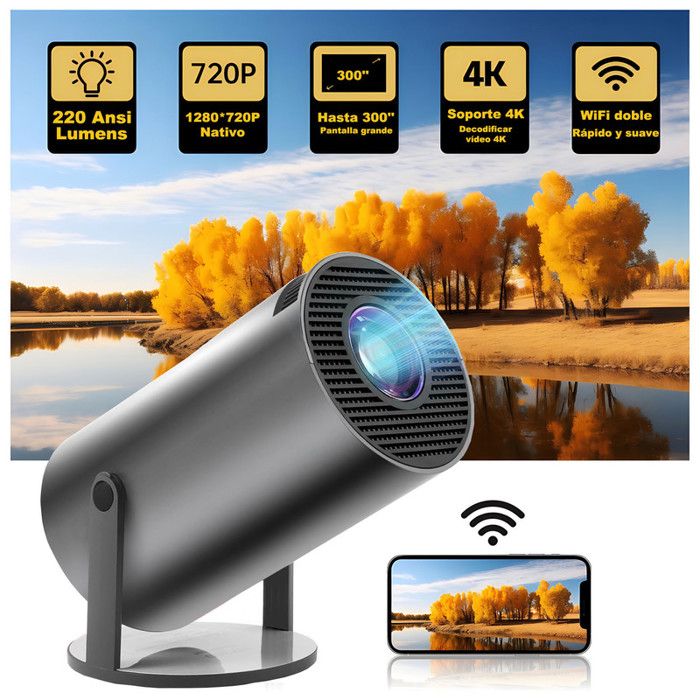 Mini Projecteur AKIYO O3 1080P Full HD, 15000 Lumens à 28,48€ | Dealabs