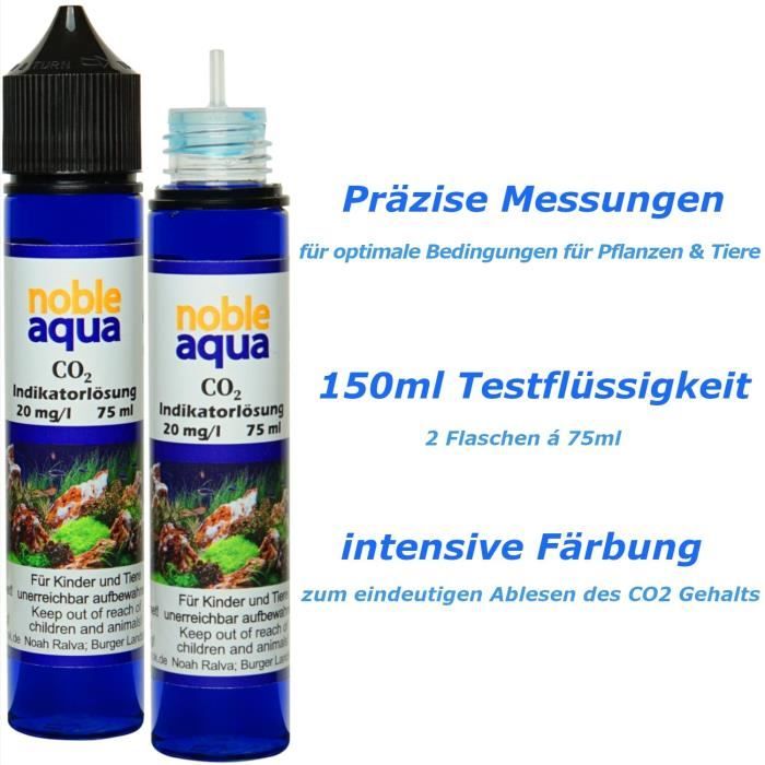 Test de CO2 pour aquarium 150 ml Indicateur de CO2 liquide 20 mg-l 482 -  Cdiscount Animalerie