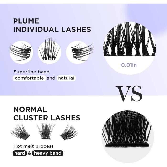 Cils Individuels En Bouquets (Clusters) Style Manga - Marque Obeyalash - Noir - Sans Cruauté - Neuf