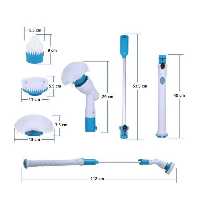 Brosse Salle Bain Multifonction Brosse Nettoyage Joints 360° - 4 Pièces Multicolores - Pour Salle De Bain, Cuisine, Fenêtres - Design Multifonction Brosse Carrelage