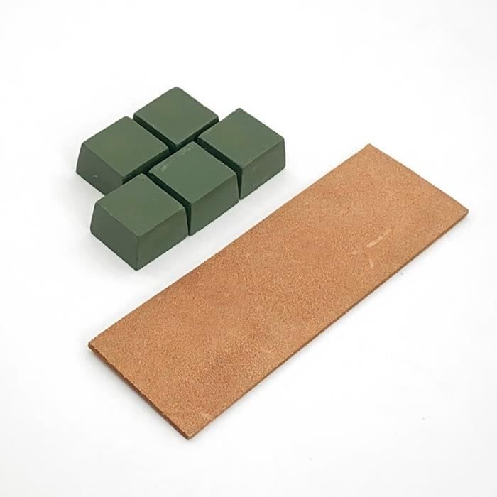 BeaverCraft LS6P1 Kit Affûtage Cuir Avec Pâte à Polir - Bloc 36x5 Cm Pour Couteaux Et Outils