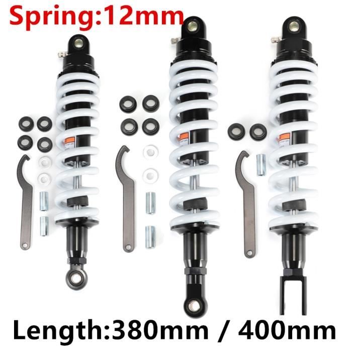 2 Supports Amortisseur Moto Windance - Rehausseur Universel En Alliage Aluminium Noir