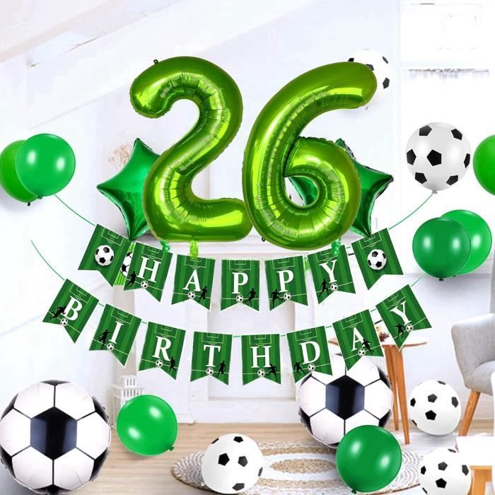 Lanterne Décorative Ballon De Football à Suspendre - 30x30 Cm, Papier - Pour Fête Anniversaire, Décoration Thème Sport