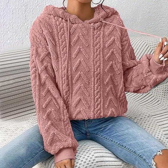 2023 Sweat Polaire Capuche Hiver Chaud Veste Polaire Femme avec