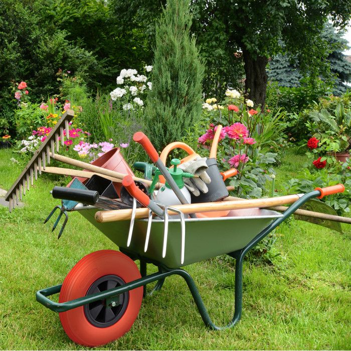 Roue De Brouette Increvable 3.50-6 - Capacité 100 Kg, Caoutchouc PU, Jante Plastique Rouge | Pour Chariot, Jardin