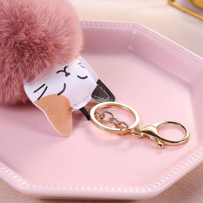 Porte-clés Chat Noir En Peluche – Doux, Mignon, Avec Cordon Suspendu – Accessoire De Sac Ou Porte-monnaie – Cadeau Halloween