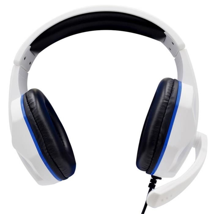 Casque Gamer blanc filaire compatible PS5/PS4/PC/Xbox/Mac/Switch -  Cdiscount TV Son Photo