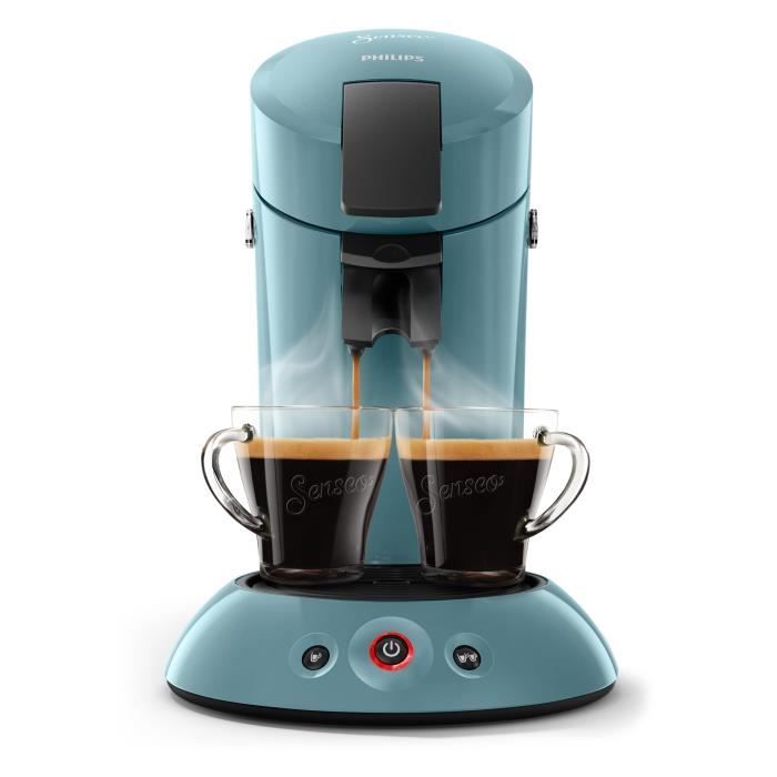 Machine à café PHILIPS SENSEO Original Bleu Gris + 2 packs de dosettes  Espresso Classique - Cdiscount Electroménager