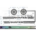 dacia duster  - NOIR - kit complet Boussoles + traces de pneus - Tuning Sticker Autocollant Graphic Decals-2