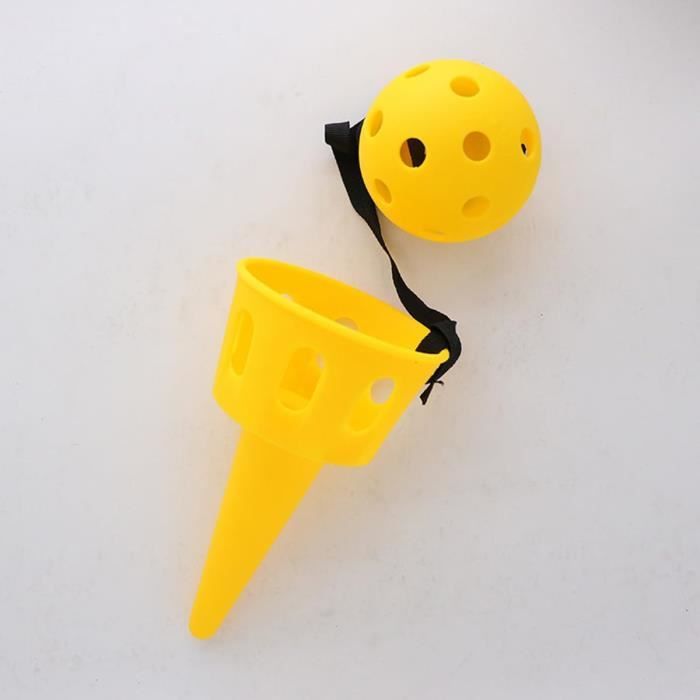 Set De 6 Jeux D'attrape-balle Amosfun – Cuillères Lance-balles, Vert/violet, Pour Enfant Et Parent-enfant !