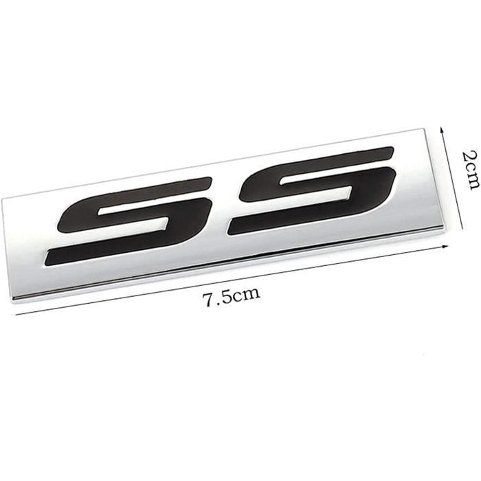 Acheter Accessoires de voiture autocollant style métal 3D Chrome noir Auto  coffre de voiture course Sport mot lettre Logo emblème Badge autocollant