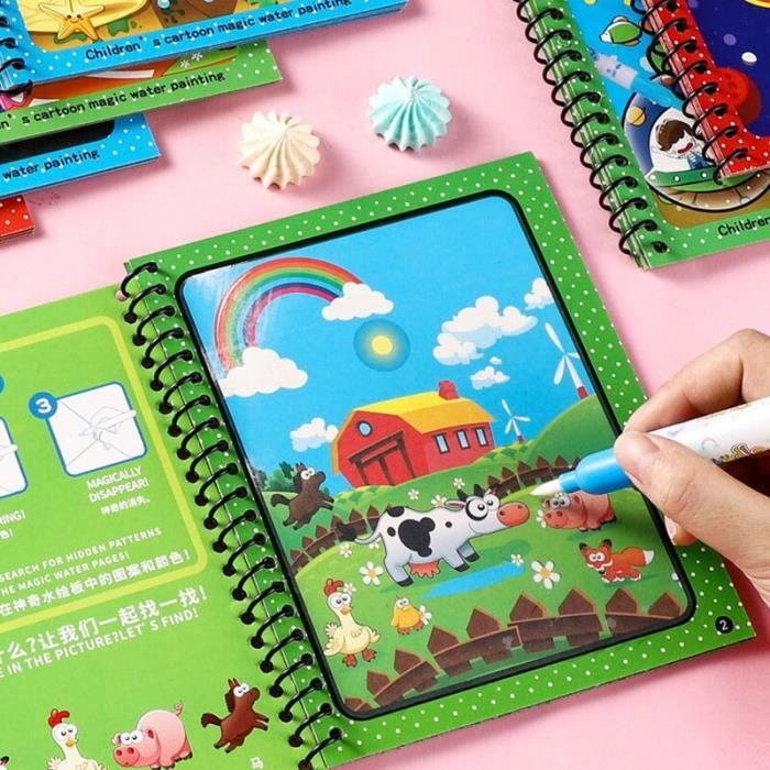 Coloriage à l'eau pour enfant Au square