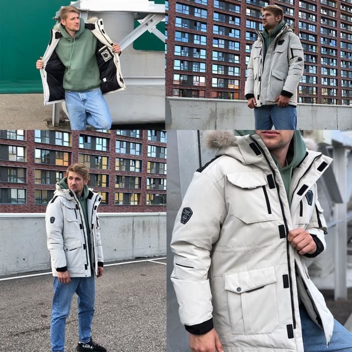 Doudoune avec capuche vrai fourrure deals